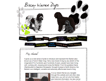 Tablet Screenshot of biscaywaterdogs.com